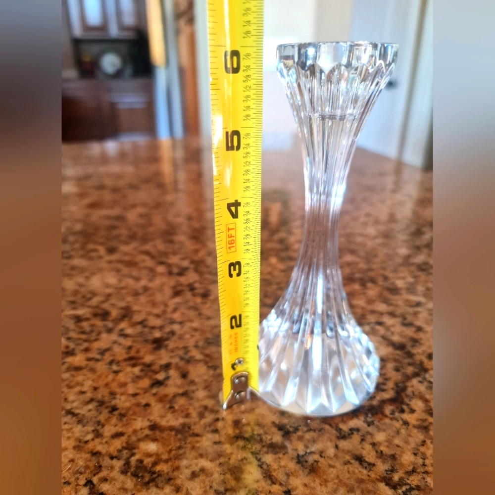 Baccarat - Massena Elegant Crystal Taper Candle Holder - EUC Mint